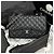Chanel Borsa Classic Large Flap Nera Caviar Argento Nero - vista 2