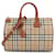 Burberry Borsa da Bowling Medium Check Marrone  - vista 3