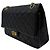Chanel Vintage Medium Flap Schultertasche Gold Schwarz - Ansicht 3