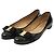 Salvatore Ferragamo Mocassini in vernice con fiocco nero
