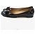Salvatore Ferragamo Mocassini in vernice con fiocco nero - vista 3