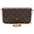 Louis Vuitton Bolsa Crossbody Pochette Monogram Felicie Marrom
