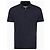 Kiton T-shirt a maniche corte blu navy con polo a collo con zip e logo ricamato - vista 2