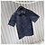 Louis Vuitton Chaqueta-camisa de manga corta en denim con monograma Azul - vista 3