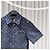 Louis Vuitton Chaqueta-camisa de manga corta en denim con monograma Azul - vista 4