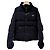 Prada Jaqueta de camisa em denim com logo triangular e bolso Navy Azul