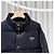 Prada Jaqueta de camisa em denim com logo triangular e bolso Navy Azul - vista 4
