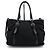 Prada Borsa Tote e Borsa a Spalla in Nylon Pocono Argento Nero - vista 10
