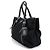 Prada Borsa Tote e Borsa a Spalla in Nylon Pocono Argento Nero - vista 4