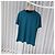 Loro Piana Kurzärmeliges Cashmere-T-Shirt mit Rundhalsausschnitt Blau - Ansicht 2
