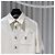 Louis Vuitton Camicia-giacca in seta e cotone con tasca con logo Avorio Bianco - vista 4