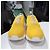 Kiton Sneakers in mesh di cotone giallo - vista 3