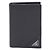 Prada Vitello Micro Grain Triangle Logo Card Holder Wallet Black