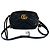 Gucci Borsa a tracolla mini GG Marmont trapuntata Nero