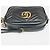 Gucci Borsa a tracolla mini GG Marmont trapuntata Nero - vista 6