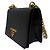 Prada Borsa a tracolla con patta a catena in pelle Saffiano Nero Oro - vista 4