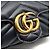 Gucci Borsa a tracolla GG Marmont Matelassé Super Mini Nero - vista 8