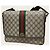 Gucci Borsa Messenger GG Supreme Canvas Ophidia Medium Marrone - vista 2