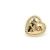 Chanel Orecchini a cuore in cristallo e oro con logo CC D'oro - vista 2