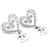 Chanel Orecchini pendenti Crystal Heart CC da donna Argento
