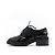 Chanel Scarpe Derby in pelle vernice nera Nero