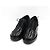 Chanel Scarpe Derby in pelle vernice nera Nero - vista 3