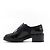 Chanel Scarpe Derby in pelle vernice nera Nero - vista 4