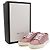 Gucci Sneakers basse GG Supreme in tela rosa - vista 6