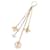 Louis Vuitton Orecchini pendenti con perla monogramma oro D'oro - vista 2