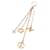 Louis Vuitton Orecchini pendenti con perla monogramma oro D'oro - vista 3