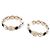 Chanel Orecchini a cerchio con perle di vetro Season Arancione