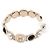 Chanel Orecchini a cerchio con perle di vetro Season Arancione - vista 2