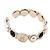Chanel Orecchini a cerchio con perle di vetro Season Arancione - vista 3