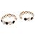 Chanel Orecchini a cerchio con perle di vetro Season Arancione - vista 4