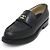 Chanel Mocassini da donna in pelle di vitello nera con CC dorato Nero - vista 2