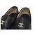 Chanel Mocassini da donna in pelle di vitello nera con CC dorato Nero - vista 5