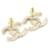 Chanel Orecchini CC Logo con strass Multicolore  - vista 3