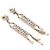 Chanel Orecchini pendenti Crystal Initial Logo Season Multicolore