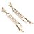 Chanel Orecchini pendenti Crystal Initial Logo Season Multicolore - vista 4