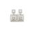 Chanel Orecchini CC quadrati in perle di cristallo da donna - Stagione Multicolore
