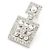 Chanel Orecchini CC quadrati in perle di cristallo da donna - Stagione Multicolore - vista 2