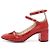Dior Décolleté con cinturino in vernice rosso da donna