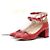 Dior Décolleté con cinturino in vernice rosso da donna - vista 10