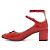 Dior Décolleté con cinturino in vernice rosso da donna - vista 4