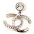Chanel Orecchini Season Gold CC Crystal Drop Multicolore - vista 3