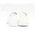 Chanel Mocassini White Enamel Patent Leather Gold Pearl CC da donna Bianco - vista 5