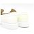 Chanel Mocassini White Enamel Patent Leather Gold Pearl CC da donna Bianco - vista 6