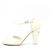 Chanel Ivory Patent Strap Damenschuhe Weiß