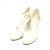 Chanel Ivory Patent Strap Damenschuhe Weiß - Ansicht 3