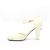 Chanel Ivory Patent Strap Damenschuhe Weiß - Ansicht 4